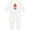AA-White, variant on Apple of My Daddy's Eye Cute Red Apple Baby Romper Coveralls