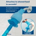 Rinseroo Slipon Portable Pet Showerhead, Detachable Bath Sprayer