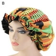 thumbnail image 2 of Women Stylish Floral Print Double Layer Large Hair Care Cap Sleep Bath Head Wrap, 2 of 8