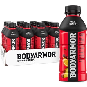 BODYARMOR Fruit Punch Sports Drink, 16 fl oz, 12 Pack