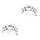 thumbnail image 1 of Jumpingount 48pcs Acrylic Ear Stretchers Expander Ear Tunnels Plugs Heart Tapers Blanco 48 piezas 2Conjunto, 1 of 1