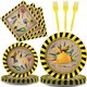 thumbnail image 1 of wonima02 96 Pcs Handyman Tools Party Paper Plate and Napkins Construction Birthday Party Decorations Little Builder Handy Party Paper Plates Napkins Forks for Party Favors 24 Guests, 1 of 1