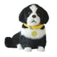 thumbnail image 1 of Peluche eléctrico de cachorro animado, lindo, que puede ladrar, compañero creativo, muñeco de peluche animal Blanco negro, 1 of 9