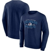 Men's Fanatics Branded Navy Colorado Avalanche Classic Move Pullover Sweatshirt