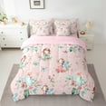 thumbnail image 2 of Manfei Fairy Tale Princess 7-Piece Twin Bedding Sets,Lovely Elf Girls Bedding Comforter Set,Country Floral Sheet Sets For Kids,Luxury Bedroom Decor Reversible, 2 of 8