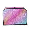 thumbnail image 2 of Sikiie Fun Rainbow Toaster Covers 2 Slice Dustproof Toaster Cover Bread Machine Cover, Dustproof Cover - 11.4" x 7.5" x 7.9", 2 of 7