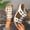 White, variant on Women's Wedge Sandals Fashion Casual Slip on Slippers Arch Support Orthopedic Summer Hollow-Out Thick-Soled Beach Sandals Buckles Roman Wedge Heel Slippers