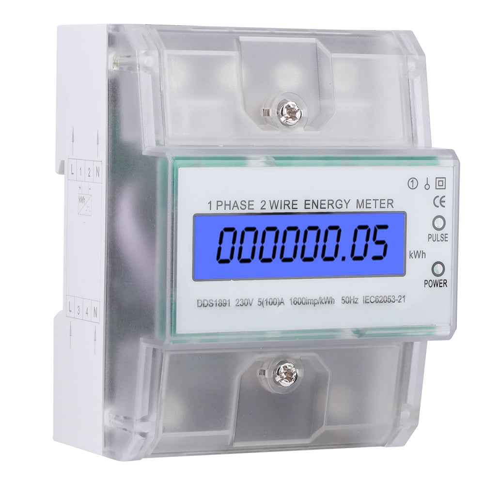 Light Weight Din Rail Energy Meter, Electric Energy Meter, Rail