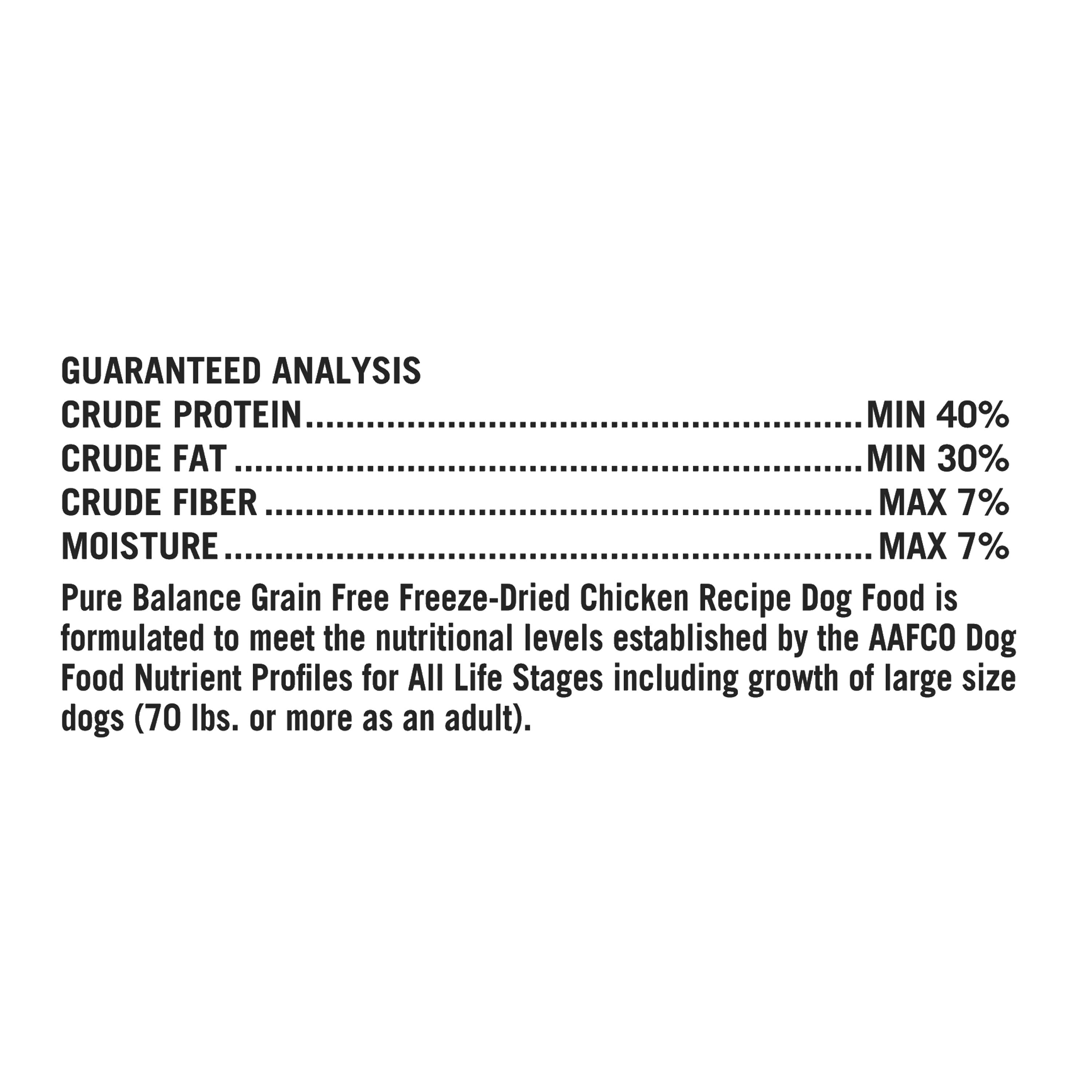 (12 pack) Pure Balance Wild & Free Freeze-Dried Dog Food, Chicken Recipe, 32 oz