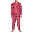 thumbnail image 3 of Balery German Shepherd Dog Pijama para Hombre de Dos Piezas con Manga Larga, Conjunto de Dormir y Descanso Suave con Bolsillos-XX-Large, 3 of 7