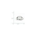 thumbnail image 5 of 14K White Gold Ring Band Signet 7.0x8.5mm Closed Back, 5 of 5