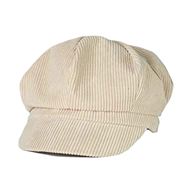Sonducket Sombrero para mujer de pana de moda cálido y cómodo para otoño e invierno Selección multicolor Sombreros blanco lechoso