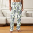 thumbnail image 2 of PRIYAL Mens PJ Pajama Pants Tennis Racket Bow Tie Bottoms Lounge Pants Sleepwear, 2 of 5