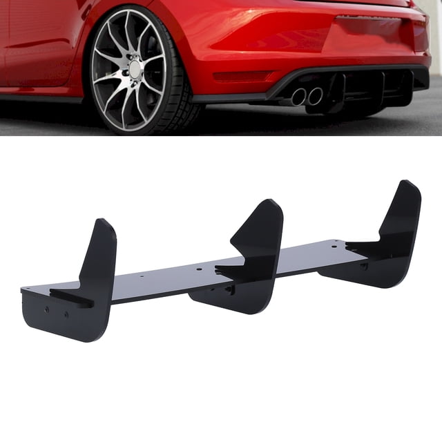Valencia de Parachoques Trasero, Material de Parachoques Trasero de Estilo Negro Brillo de Maxton Material ABS para MK5 6R 6C 2009-2017 Para El Estilo Maxton
