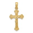 thumbnail image 1 of Real 14kt Yellow Gold INRI Crucifix Charm Pendant; for Adults and Teens; for Women and Men, 1 of 4