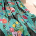 thumbnail image 3 of Doberman Dog Pattern with Pioneer Flower Blanket,Comfortable Soft Lamb Wool Throw Blanket,All Season,Warm Lightweight Blankets for Sofa Bed Couch Living Room Chair,60"x80", 3 of 4