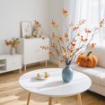 thumbnail image 6 of Artificial Flowers Fall Stems Artificial Branches, 47.2 Inch Faux Stems Fall Decor, Fake Leaves Fall Decorations for Home, Table Decor Fall Branches for Vase Filler Centerpieces (One Size), 6 of 8