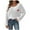 White-Sweater, variant on Qetyuw Crochet Knit Heart Print Sweater for Women Chunky Long Sleeve Crew Neck Jumper Casual Loose Fit Pullover Sweaters