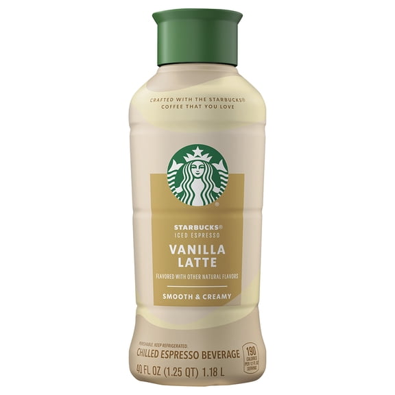 Starbucks Vanilla Latte Iced Espresso, 40 Fl Oz Bottle