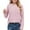 Pink, variant on BRGZLK Boys Girls Long Sleeve T-Shirts Kids Cute Solid Color Shirts Loose Casual Round Neck Pullover Tops Light Blue 5-6 Years