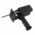 thumbnail image 4 of Electric Drill to Saw Adapter Tight Connection Chainsaw Conversion Head with 3 Saws Black, 4 of 4