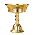 thumbnail image 1 of Candelabro de cobre, candelabro de ghee, lámpara de aceite de latón tibetano, suministros budistas Dia 56mm, 1 of 7