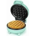 thumbnail image 1 of Mini Waffle Maker,Waffle Iron, Ready Indicator Light, Non Stick Coating, Cool Touch Handle, Compact Size, 1 of 5