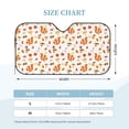 thumbnail image 2 of Kdxio Squirrel InThe Forest3 Print Windshield Sun Shade, Foldable Sun Blocker for Car,Truck,SUV Automotive Interior Sun Protection,Reflective Shade for Front Windshield(Small), 2 of 6