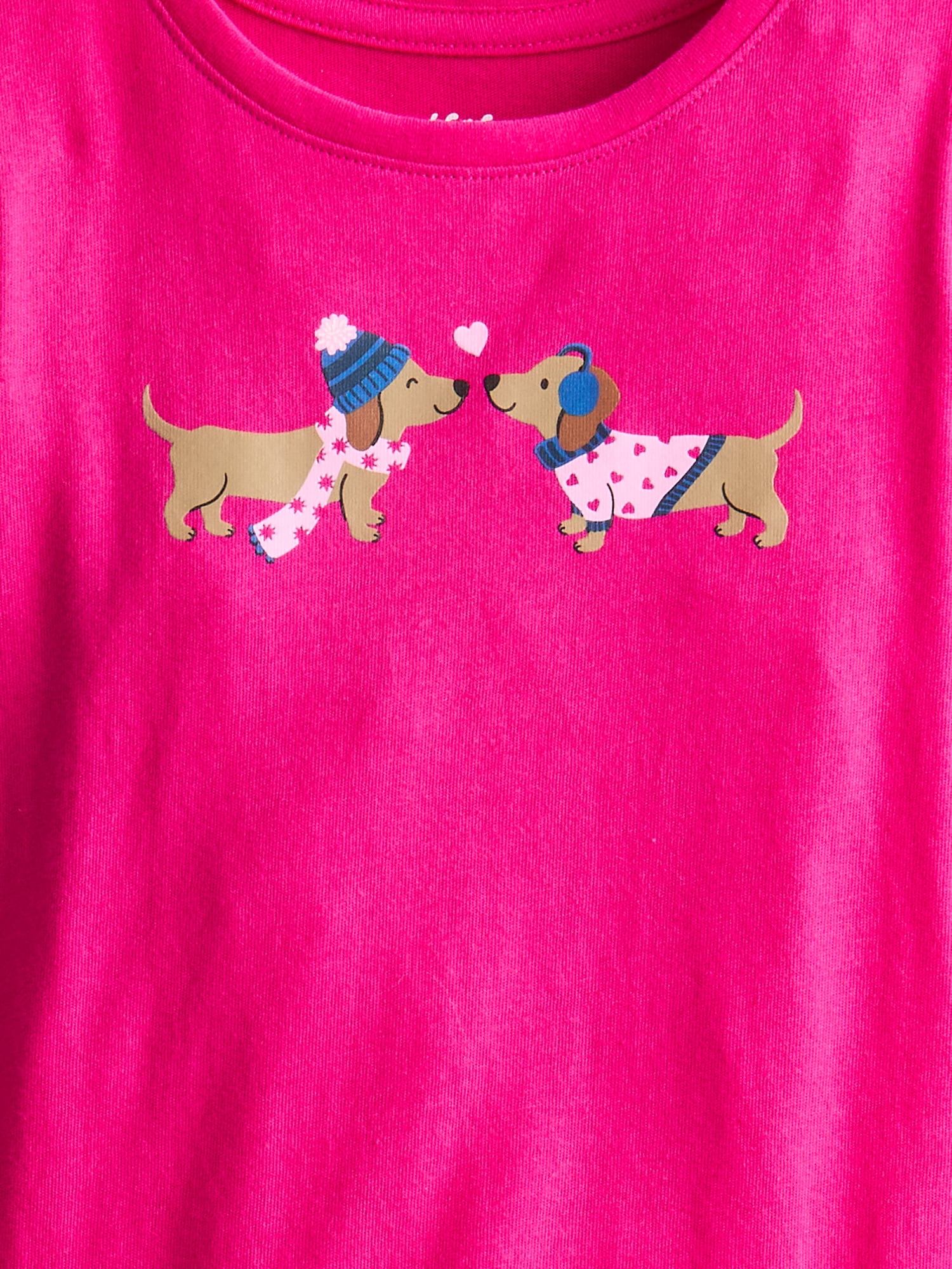 Wonder Nation Baby & Toddler Girls Tee with Long Sleeves, Sizes 0M-5T