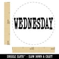 thumbnail image 2 of Wednesday Text Self-Inking Rubber Stamp Ink Stamper - Blue Ink - Medium 1 Inch, 2 of 7