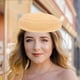 thumbnail image 3 of Primavera Verano Sombrero de boina Sombrero hueco vintage Gorra tejida de vacaciones Sombrero de arte informal de viaje (Caqui), 3 of 6