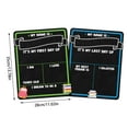 thumbnail image 2 of &Craft&Stationery First and Back to School Sign with Liquid Chalk Markers Pack for Kindergarten and Preschool Ideal Visual Classroom Signage and Writable Chalkboard Markers, 2 of 7