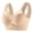 Beige, variant on IQOGKRN Plus Size Anti Sagging Bras for Women Seamless No Underwire Comfortable Push Up Wireless Bra Mesh Padded Smoothing Bras Beige L