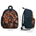 thumbnail image 2 of WWE Backpack, Lightweight Casual Daypack, Durable Backpack for Daily Use Work Travel, 12.6x9.4x5.9 Inch, 2 of 6