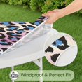 thumbnail image 5 of Pink and Blue Of Leopard Print Round Fitted Tablecloth with Elastic Edge,Dining Table Cover Waterproof,Outdoor Round Tablecloth for Camping,Dining,Indoor and Outdoor, 5 of 7