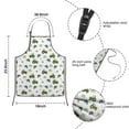 thumbnail image 2 of Cartoon Tractors Wheelbarrows White Pattern Kids Aprons for Girls and Boys,Adjustable Neck Strap Toddler Aprons for Kids Cooking Baking, 2 of 2