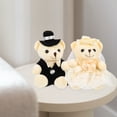 thumbnail image 6 of Healifty bear plush White Wedding Couples 2Pcs, 6 of 8