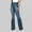 Blue, variant on Tuphregyow Women's Fashion Denim Jeans Leisure Lightweight Solid Trendy Breathable Classic Straight Leg Casual Jeans Pants New Style High Waist Button with Pockets Black S