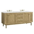thumbnail image 3 of James Martin 545-V72-LNO-3WZ Double Vanity Light Natural Oak w/ White Zeus Top, 3 of 13