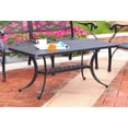 thumbnail image 2 of Pemberly Row Modern Aluminum Patio Coffee Table in Charcoal Black, 2 of 4