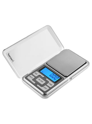 Digital Scale Pocket Size Precision Gram Scale 200g / 0.01g, Travel  Portable Mini Kitchen Food Ounces Carats /w Tweezers, LCD Light, 50 g  Calibration Weight, 6 Units, Tare, Stainless Steel 