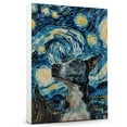 thumbnail image 2 of Dog Canvas Art Decor Creative Dog Picture for Wall Decor Van Gogh Starry Night Rat Terrier Dog Poster Painting Prints for Living Room Pet Club, 2 of 6