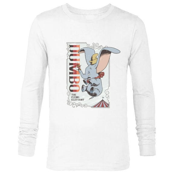 Disney Dumbo the Flying Elephant Spectacular - Long Sleeve T-Shirt for Men - Customized-White