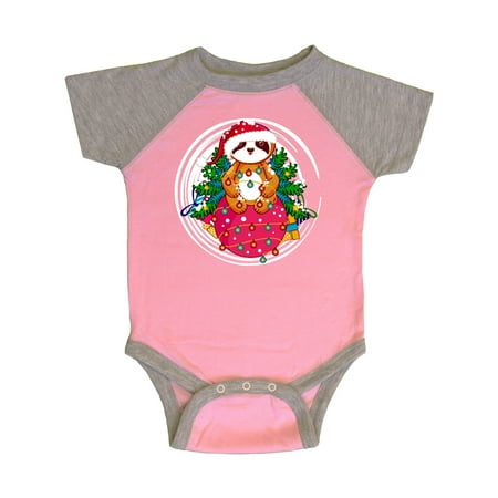 

Inktastic Christmas Sloth Gift Baby Boy or Baby Girl Bodysuit