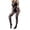 Black, variant on Levmjia Womens Halter Lace Bodystocking One Piece Lingerie Set Open Back Floral Mesh Nightwear Date Nights Solid Color Full Body Bodysuit Stretchy Soft