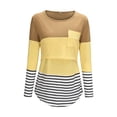 thumbnail image 2 of Babysbule Womens Tops Women's Striped Casual Long Sleeve Breastfeeding Function Round-Neck T-Shirt, 2 of 9