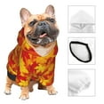 thumbnail image 4 of Uemuo Vintage maple leaves autumn for Winter Dog Hoodie Sweatshirts with Pockets Warm Dog Clothes for Small Dogs Chihuahua-Small, 4 of 8