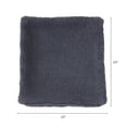 thumbnail image 5 of 24 in. Square Sherpa Throw Pillow Cover in Blue Steel, 5 of 5