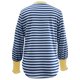 thumbnail image 5 of MHFRRA Blusa Informal Cómoda de Manga Larga con Cuello Redondo y Rayas a La Moda, Suave y Elástica, para Uso Diario Azul, 5 of 5
