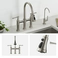 thumbnail image 4 of Kraus Allyn™ Transitional Bridge Kitchen Faucet with Pull-Down Sprayhead in Spot Free Stainless Steel, 4 of 13